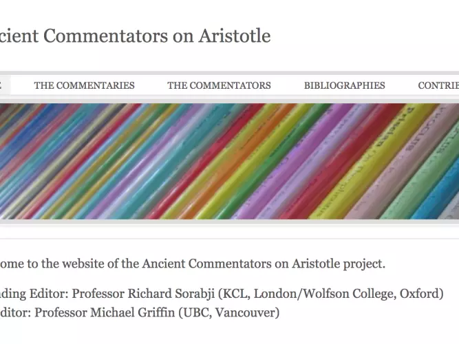 ancient commentators on aristotle